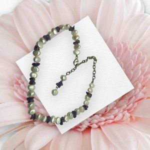 Fresh Water Pearl with Amethyst Necklace